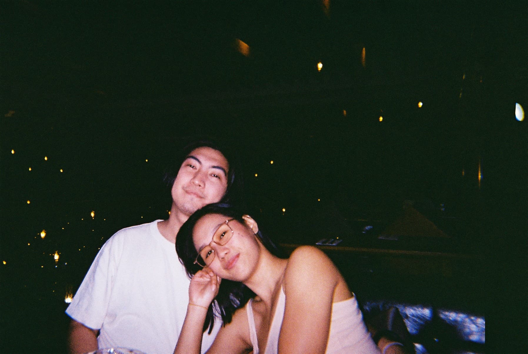 Aubrey and Kristoffer together on a night out