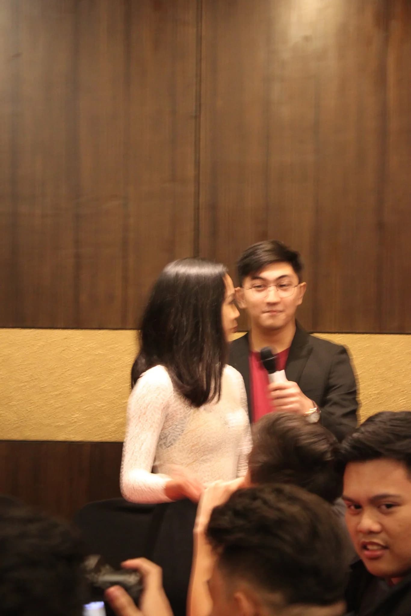 Aubrey and Kristoffer at a celebration